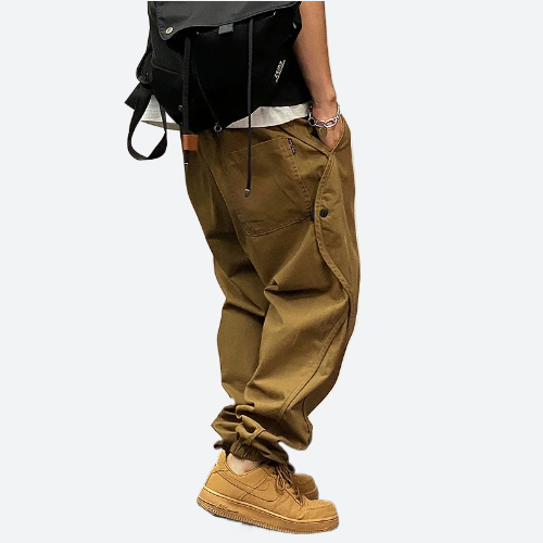 Loose Fit Cotton Cargo Joggers