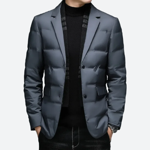 Stylish Quilted Panel Formal Blazer Jackets