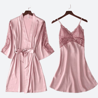Half Sleeve Lace Nightwear Set