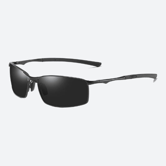 Polarised Rectangle Alloy Frame Sunglasses