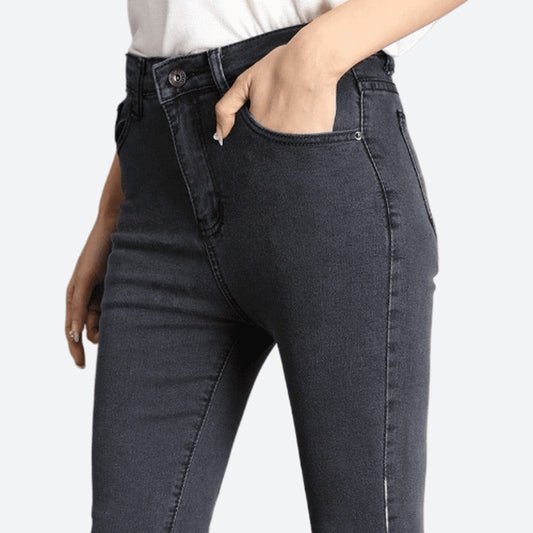 Polyester Denim Skinny Jeans