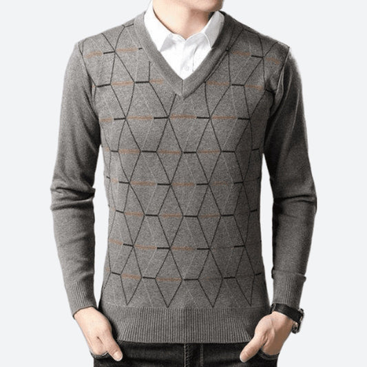 Pullovers Geometric Knitted Jumpers