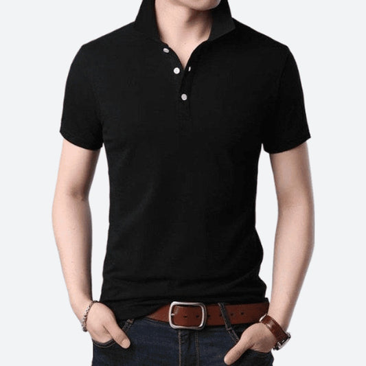 Solid Colour Breathable Polo Shirts