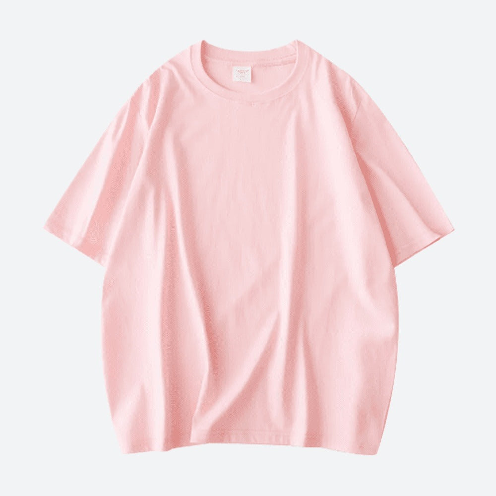 Solid Cotton Short Sleeve T-Shirts
