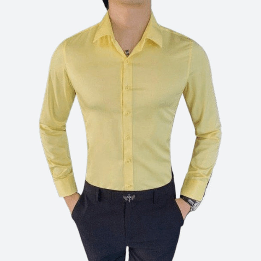 Spandex Long Sleeve Broadcloth Shirts