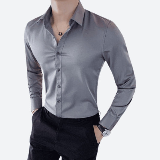 Spandex Long Sleeve Broadcloth Shirts