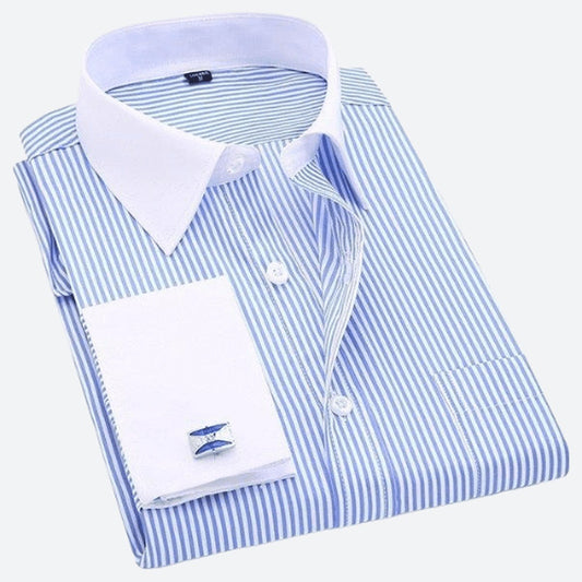 Striped Formal Long Sleeve Shirts